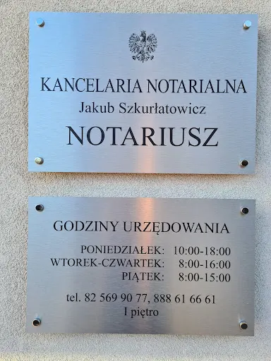 Kancelaria Notarialna Jakub Szkurłatowicz Notariusz Chełm